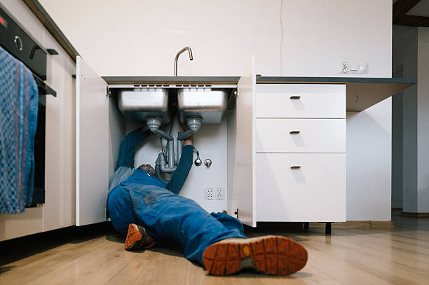 Professional Plumbing technician working in Lansford, PA
